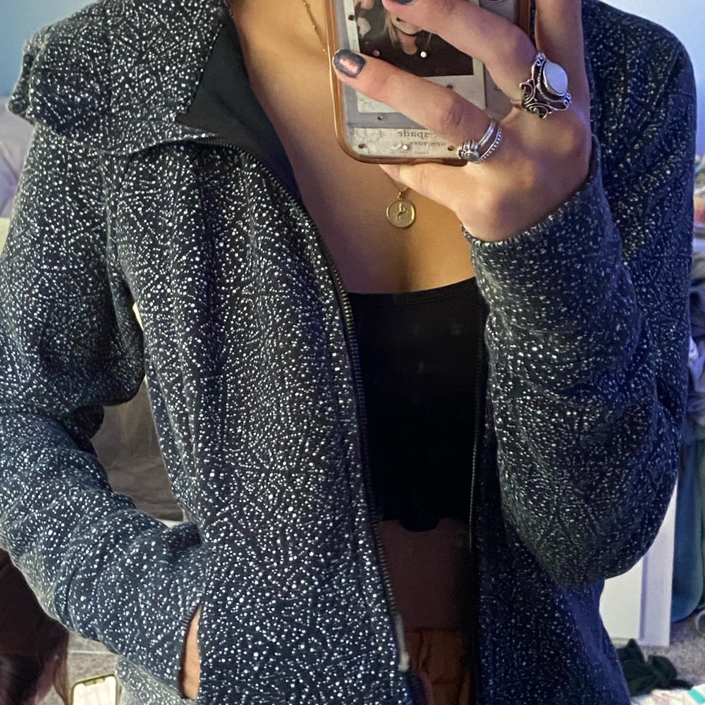 Lulu lemon soft black and white hoodie